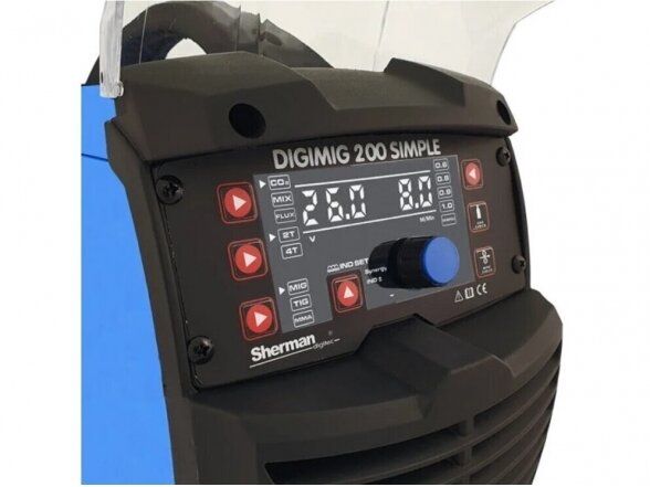 Sherman DIGIMIG 200 SIMPLE sinerginis suvirinimo aparatas, 200A, 230V - komplektacija Mini Factory 4