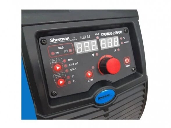 Sherman DIGIMIG 200GD Suvirinimo pusautomatis, 200A, 230V 9