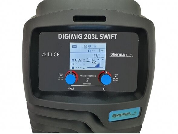 Sherman DIGIMIG 203L SWIFT sinerginis suvirinimo aparatas, 200A, 230V 3