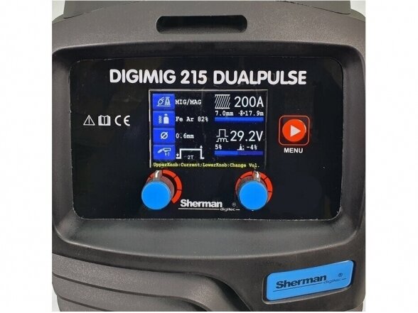 Sherman DIGIMIG 215 DUALPULSE suvirinimo pusautomatis, 200A, 230V - komplektacija Mini Factory 5