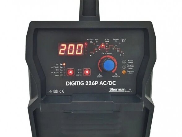 Sherman DIGITIG 226P AC/DC inverterinis suvirinimo aparatas, 200A, 230V 4