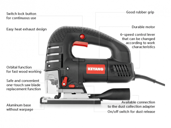 Siaurapjūklis Keyang JS135-750V, 750W, 135 mm 2