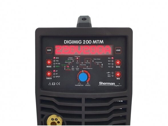 Sinerginis suvirinimo aparatas Sherman DIGIMIG 200 MTM, 200A, 230V 4