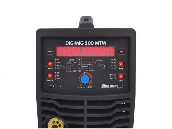 Sinerginis suvirinimo aparatas Sherman DIGIMIG 200 MTM, 200A, 230V - komplektacija Mini Factory 4