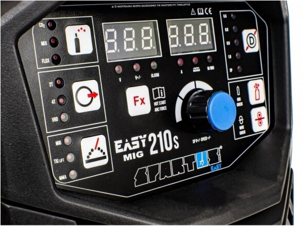 SPARTUS EasyMIG 210S suvirinimo pusautomatis, 200A, 230V - Mini Factory komplektacija 6