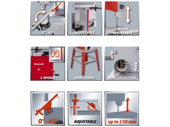 Einhell TC-SB 305 U Stacionarus juostinis pjūklas 1