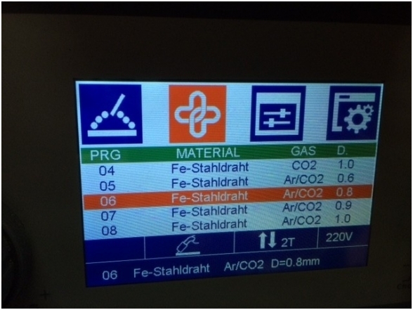 WTL MIG 200 LCD Synergic suvirinimo aparatas, 200A, 230V 2