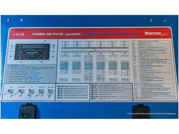 Сварочный аппарат Sherman DIGIMIG 200 Pulse с технологией DualPulse, подходит для варки алюминия 10