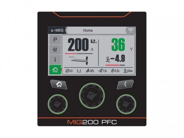 Suvirinimo pusautomatis JASIC EVO20 MIG200 PFC LCD N2S53, 200A, 230V - komplektacija Mini Factory 6