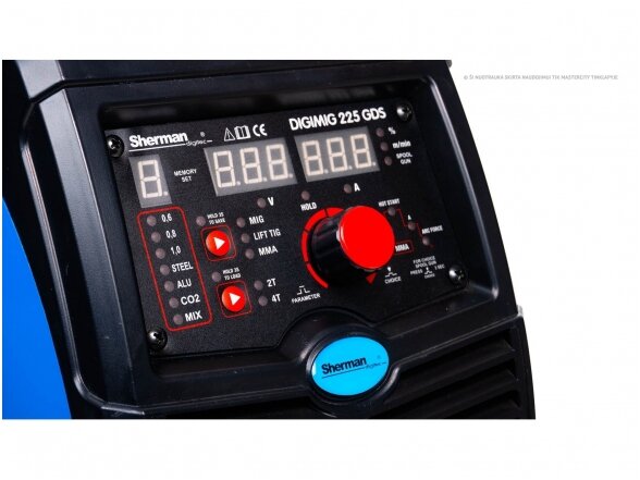 Synergic inverter DIGIMIG 225GDS welding machine 5