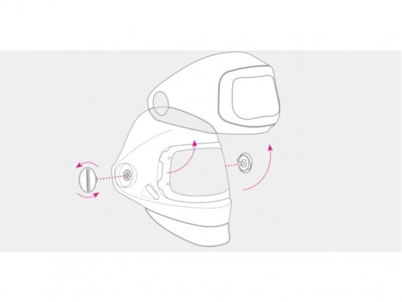 Suvirinimo skydelis 3M Speedglas G5-01 su G5-01VC filtru ir ADFLO sistema 5