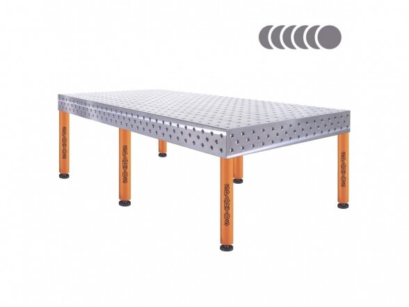 Suvirinimo stalas Spartus HERMES 3D, 3000 x 1500 x 200 mm, 6 kojos