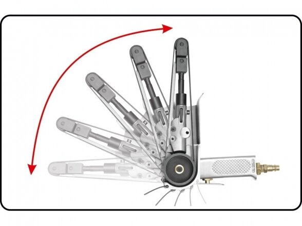 Yato pneumatinis juostinis šlifuoklis | 20 x 520 mm 2